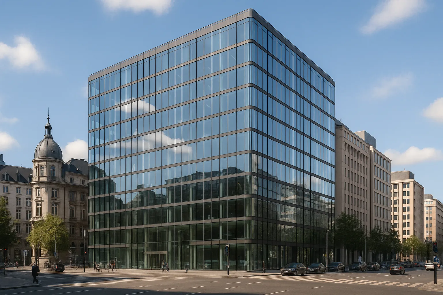 Un centre d'affaires moderne